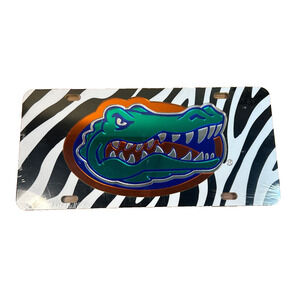 Florida Gators NCAA "Zebra" License Plate